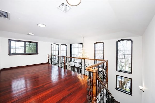 63-39 136th St, Flushing, NY 11367 - corridor with an upstairs landing, wood finished floors, and recessed lighting
