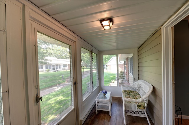 68A Enfield Ct Unit 68A, Ridge, NY 11961 - sunroom featuring a baseboard heating unit