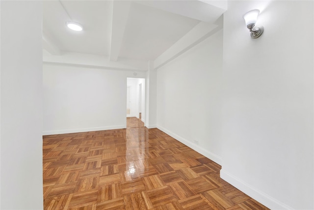 1514 Unionport Rd Unit 1A, Bronx, NY 10462 - unfurnished room with beamed ceiling and baseboards