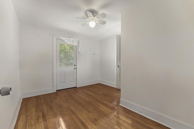 22 N Goodwin Ave, Elmsford, NY 10523 - unfurnished room with wood finished floors and ceiling fan