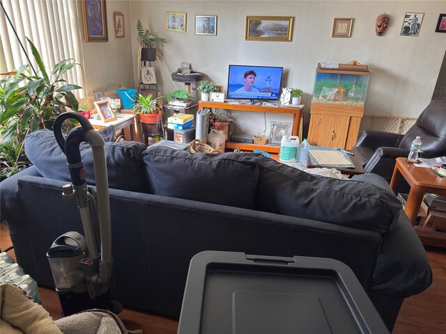 1079 Hunter Ave # 1, Valley Stream, NY 11580 - living area featuring wood finished floors