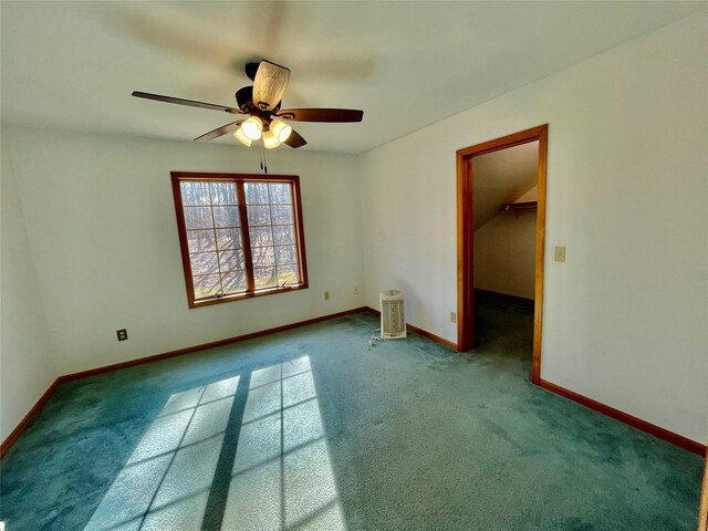 71 Saddleback Ridge Rd, Wallkill, NY 12589 - carpeted empty room featuring a ceiling fan and baseboards