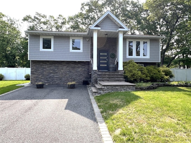 35 Junard Blvd, Port Jefferson Station, NY 11776 - bi-level home featuring stone siding