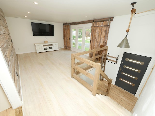 35 Junard Blvd, Port Jefferson Station, NY 11776 - living room with wood finished floors and recessed lighting