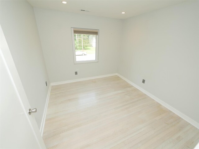 35 Junard Blvd, Port Jefferson Station, NY 11776 - unfurnished room with light wood-style floors, baseboards, and recessed lighting