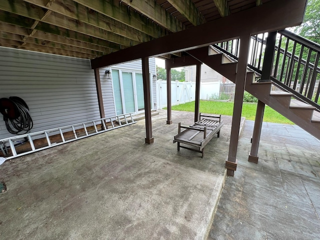 35 Junard Blvd, Port Jefferson Station, NY 11776 - view of patio with stairway