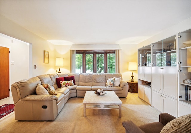 82 Cherry Ln, Lynbrook, NY 11563 - living room featuring light carpet