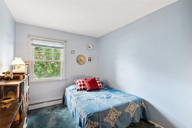 82 Cherry Ln, Lynbrook, NY 11563 - bedroom featuring a baseboard radiator and carpet