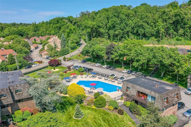 7-05 Briarcliff Dr S, Ossining, NY 10562 - aerial view of a pool