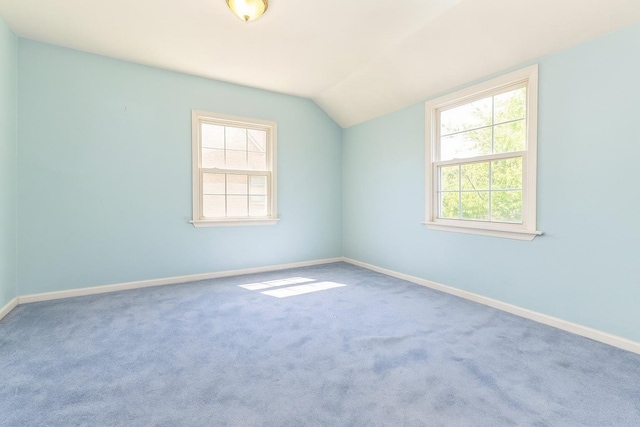 16249 13th Ave, Beechhurst, NY 11357 - empty room featuring lofted ceiling, baseboards, and carpet flooring