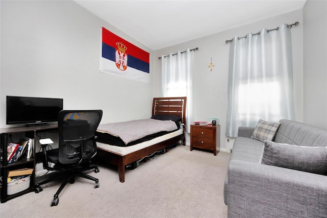 6018 Bleecker St, Ridgewood, NY 11385 - carpeted bedroom featuring an office area