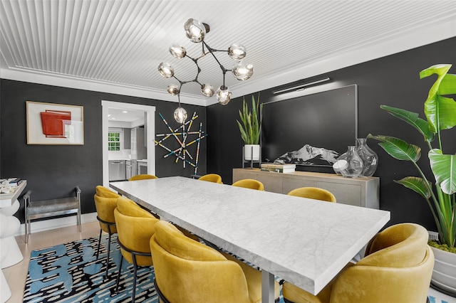 71 Baraud Rd S, Scarsdale, NY 10583 - dining space with a chandelier and wood finished floors