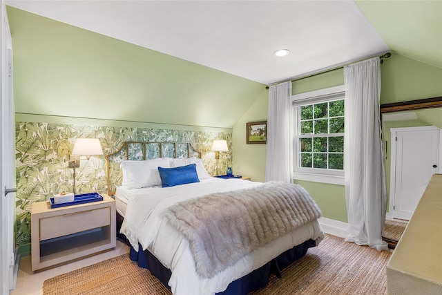 71 Baraud Rd S, Scarsdale, NY 10583 - bedroom with vaulted ceiling and recessed lighting