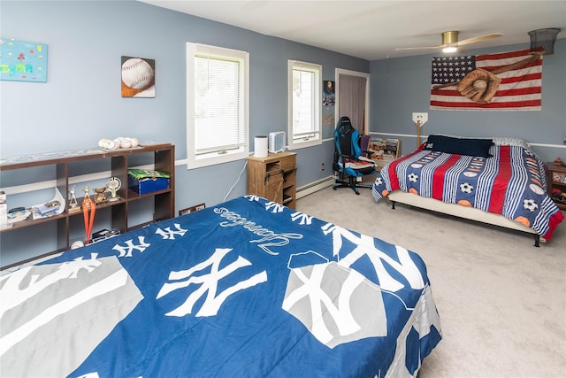 2 Sheafe Cir, Rock Tavern, NY 12575 - bedroom with a baseboard heating unit and carpet