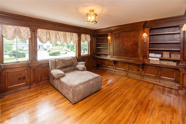 2 Sheafe Cir, Rock Tavern, NY 12575 - living area featuring light wood finished floors and wooden walls