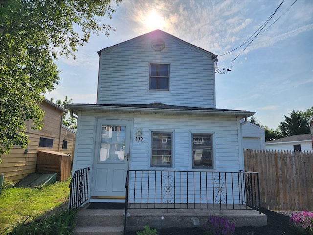 422 President Pl, West Babylon, NY 11704 - view of front facade featuring a porch