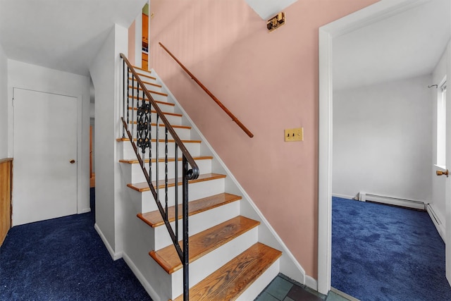102 Maple St, Croton-On-Hudson, NY 10520 - staircase with carpet flooring