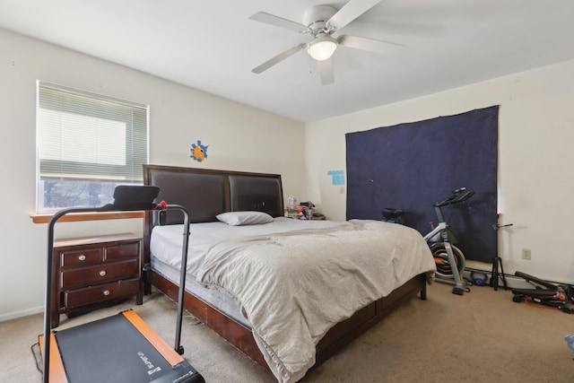 403 Haverstraw Rd, Suffern, NY 10901 - bedroom featuring carpet flooring, a ceiling fan, and baseboards