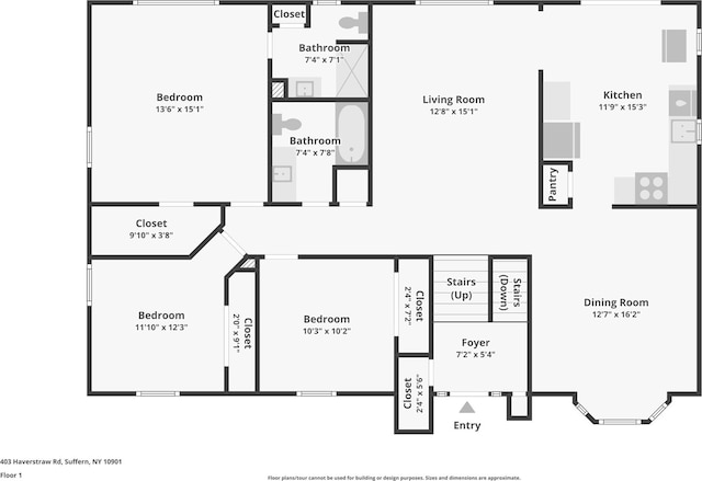 403 Haverstraw Rd, Suffern, NY 10901 - room layout