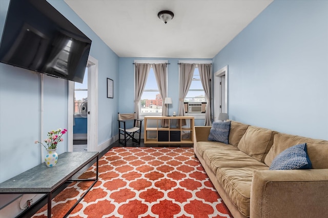37-75 64th St Unit 51, Woodside, NY 11377 - living room featuring cooling unit