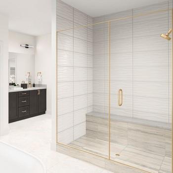 18 Marker Rdg Unit 9, Irvington, NY 10533 - bathroom with vanity, a stall shower, and tile patterned flooring
