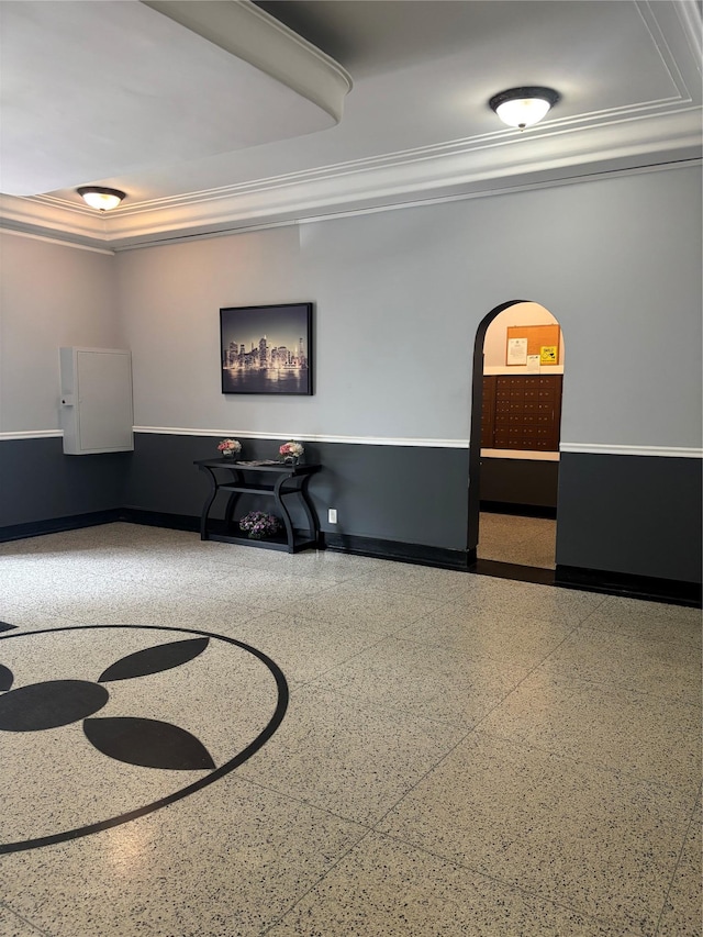 61 Bronx River Rd Unit 8E, Yonkers, NY 10704 - building lobby featuring crown molding