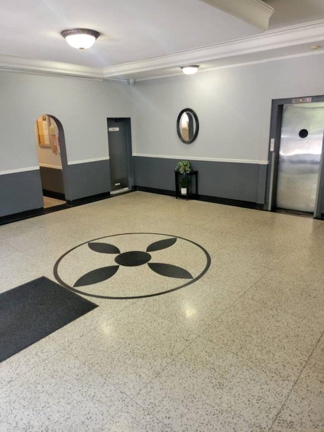 61 Bronx River Rd Unit 8E, Yonkers, NY 10704 - lobby featuring crown molding