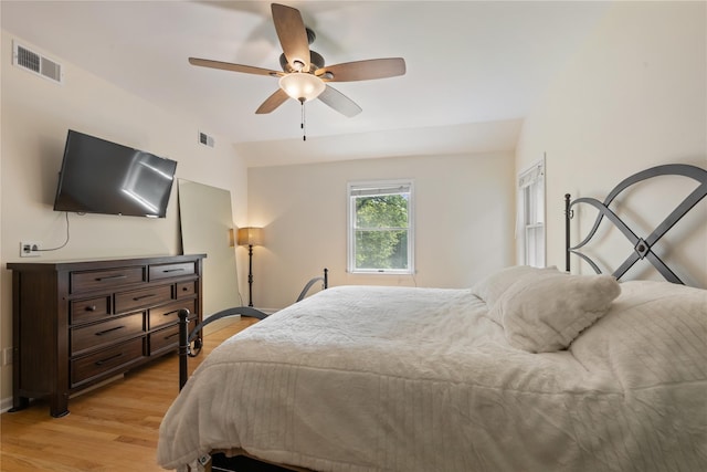 41 Indian Hill Rd, Brewster, NY 10509 - bedroom featuring light wood-style flooring, ceiling fan, and lofted ceiling