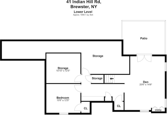 41 Indian Hill Rd, Brewster, NY 10509 - view of floor plan / room layout