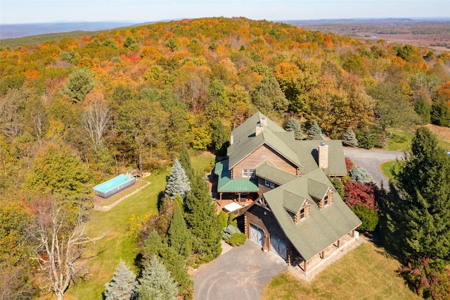 53 Vista Ln, Port Jervis, NY 12771 - view from above of property featuring a heavily wooded area