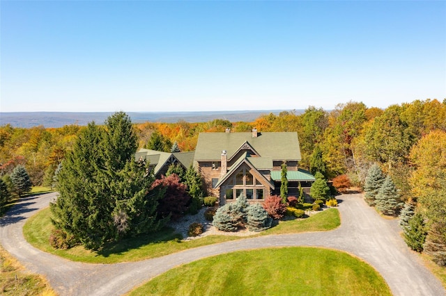 53 Vista Ln, Port Jervis, NY 12771 - aerial view of property and surrounding area featuring a heavily wooded area