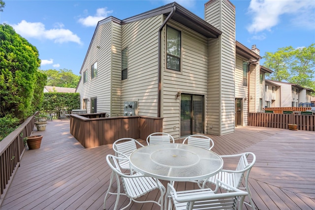 55 Maple Run Dr, Jericho, NY 11753 - deck featuring outdoor dining space