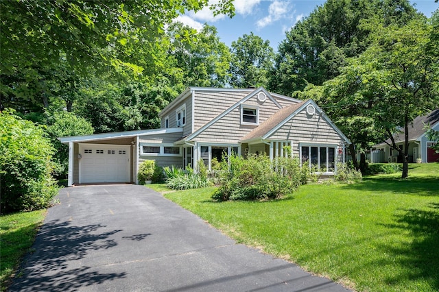 94 E Way, Mount Kisco, NY 10549 - view of front facade featuring a front yard and driveway