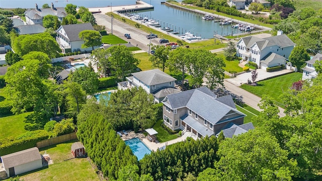 41 Landing Ln, East Quogue, NY 11942 - aerial view of a nearby body of water and numerous boat docks