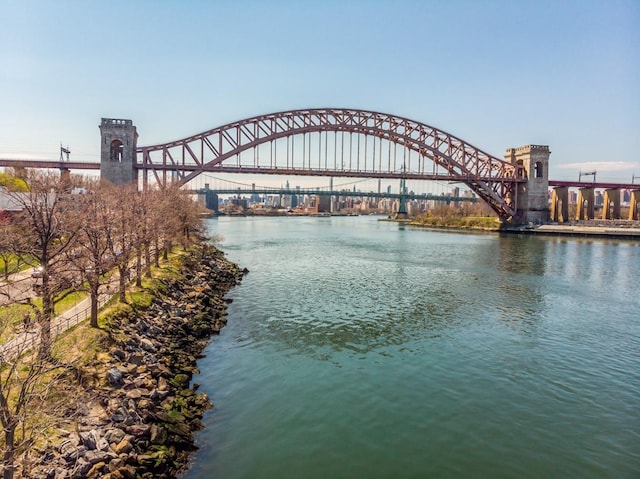 1840 21st Dr, Astoria, NY 11105 - water view with a notable bridge