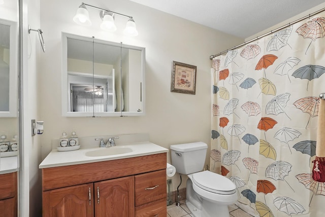 34 Overlook Commons, Yorktown Heights, NY 10598 - bathroom featuring vanity, tile patterned floors, and a shower with shower curtain