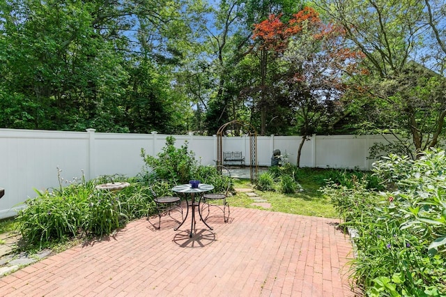 96 N Howells Point Rd, Bellport Village, NY 11713 - fenced backyard featuring a patio