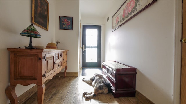 1651 201st St, Bayside, NY 11360 - entryway featuring hardwood / wood-style floors, baseboards, and crown molding