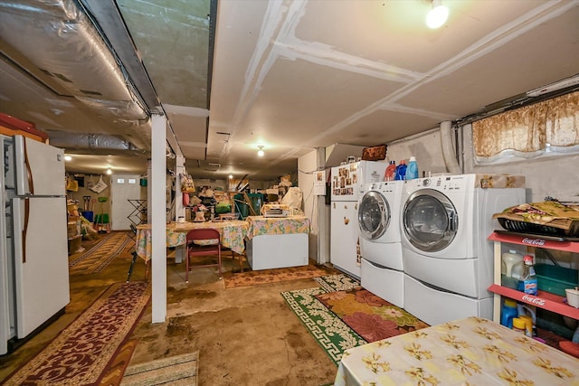 4539 192nd St, Flushing, NY 11358 - washroom with washing machine and dryer