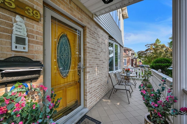 4539 192nd St, Flushing, NY 11358 - entrance to property with brick siding