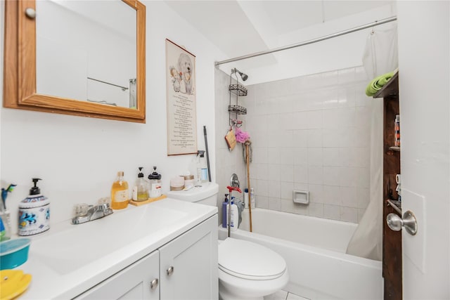 1321 Lafayette Ave, Bronx, NY 10474 - bathroom with vanity, shower / tub combo with curtain, and toilet
