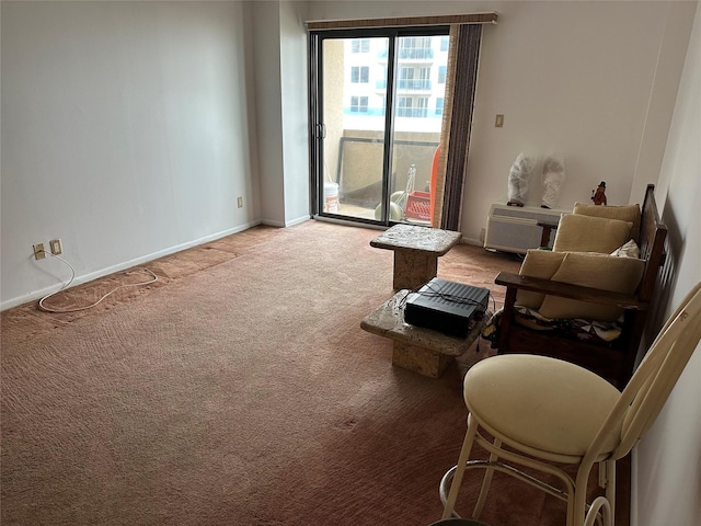 360 Shore Rd Unit 4B, Long Beach, NY 11561 - sitting room with carpet floors and baseboards