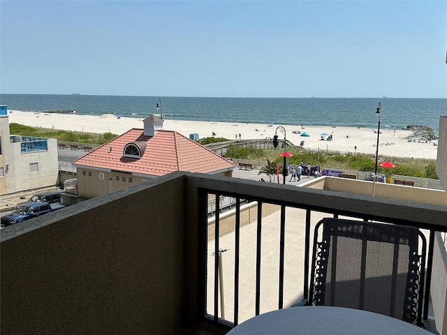 360 Shore Rd Unit 4B, Long Beach, NY 11561 - balcony featuring view of water and beach