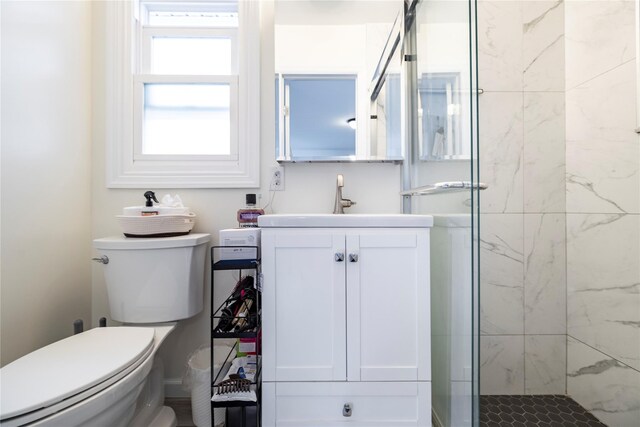 721 E Walnut St, Long Beach, NY 11561 - full bathroom with a shower stall, vanity, and toilet