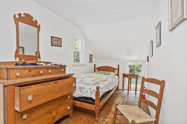 3868 Indian Hill Rd, Shrub Oak, NY 10588 - bedroom featuring lofted ceiling and hardwood / wood-style floors