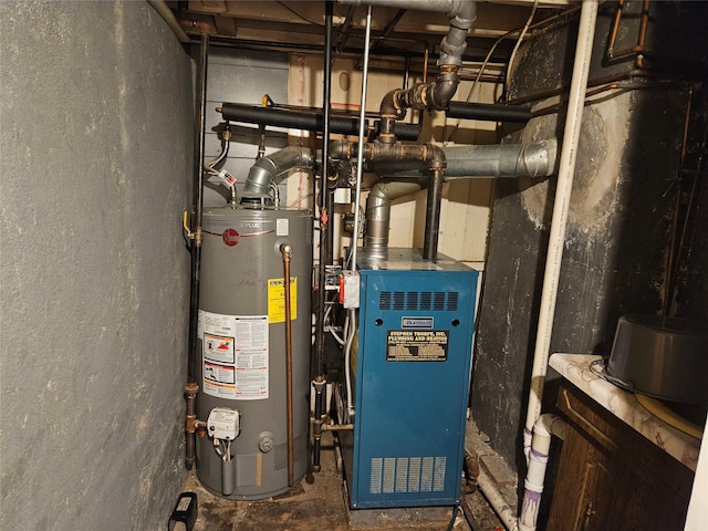 199-06 24th Rd, Whitestone, NY 11357 - utility room featuring gas water heater