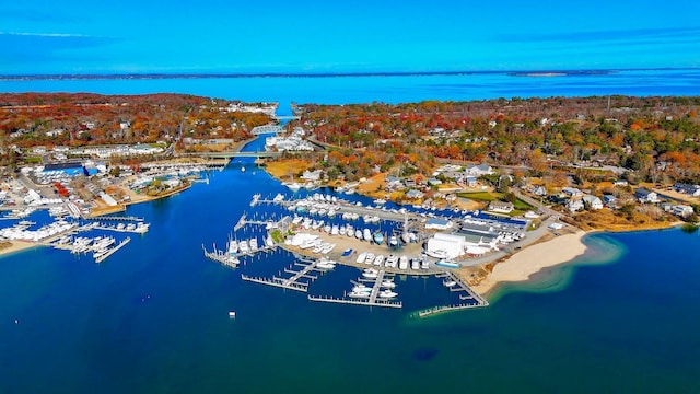 59 Shinnecock Hills Rd, Southampton, NY 11968 - aerial view of a marina and a nearby body of water