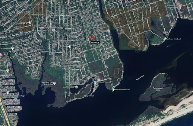 80 Diana Dr, Mastic Beach, NY 11951 - aerial overview of property's location