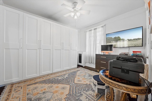 27 Locust Ave Unit 4N, New Rochelle, NY 10801 - office area featuring ceiling fan