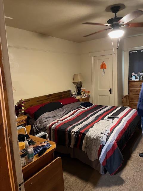 39 Harrison St, Middletown, NY 10940 - bedroom with carpet floors and ceiling fan